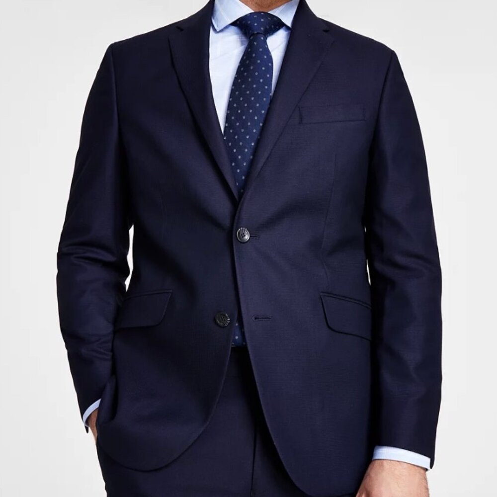 Men's Navy Suit Jacket (Item 1 of 2)